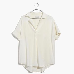 Madewell Tops - NWT Madewell Courier Button-Back Shirt in White Madewell Tops - NWT Madewell Courier Button-Back Shirt in White